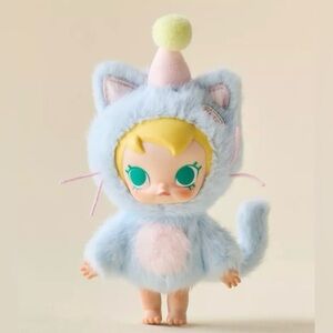 FEELING BLUE - Pop Mart, Baby Molly Pocket Friends Series Vinyl Plush Pendant